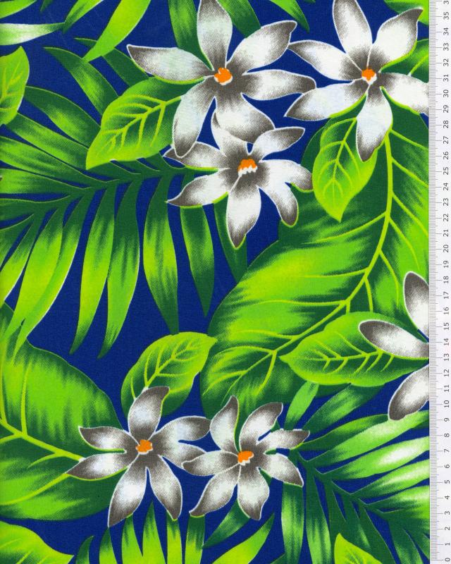 Polynesian Fabric ANAPA Blue - Tissushop